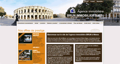 Desktop Screenshot of brunimmobilier.fr