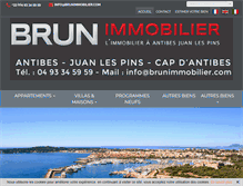 Tablet Screenshot of brunimmobilier.com